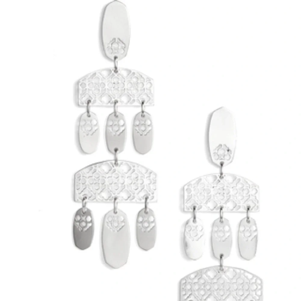 Kendra Scott Emmet Earrings - Rhod Filigree